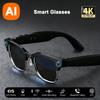 Nye Smarte 8K AI-briller med 100W Kamera Chat Gpt Berøring Utendørs Sportsbriller Bluetooth-anrop Musikkspiller Bildestabilisering for Menn Kvinner Gave