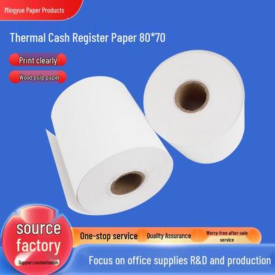 80x70 Thermal Receipt Paper for Cash Registers and Kitchen Printers