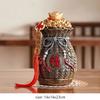 Creative Large Capacity Piggy Bank Ornament Home Living Room Resin Money Bag Decoration Housewarming Opening Fortune Gifts