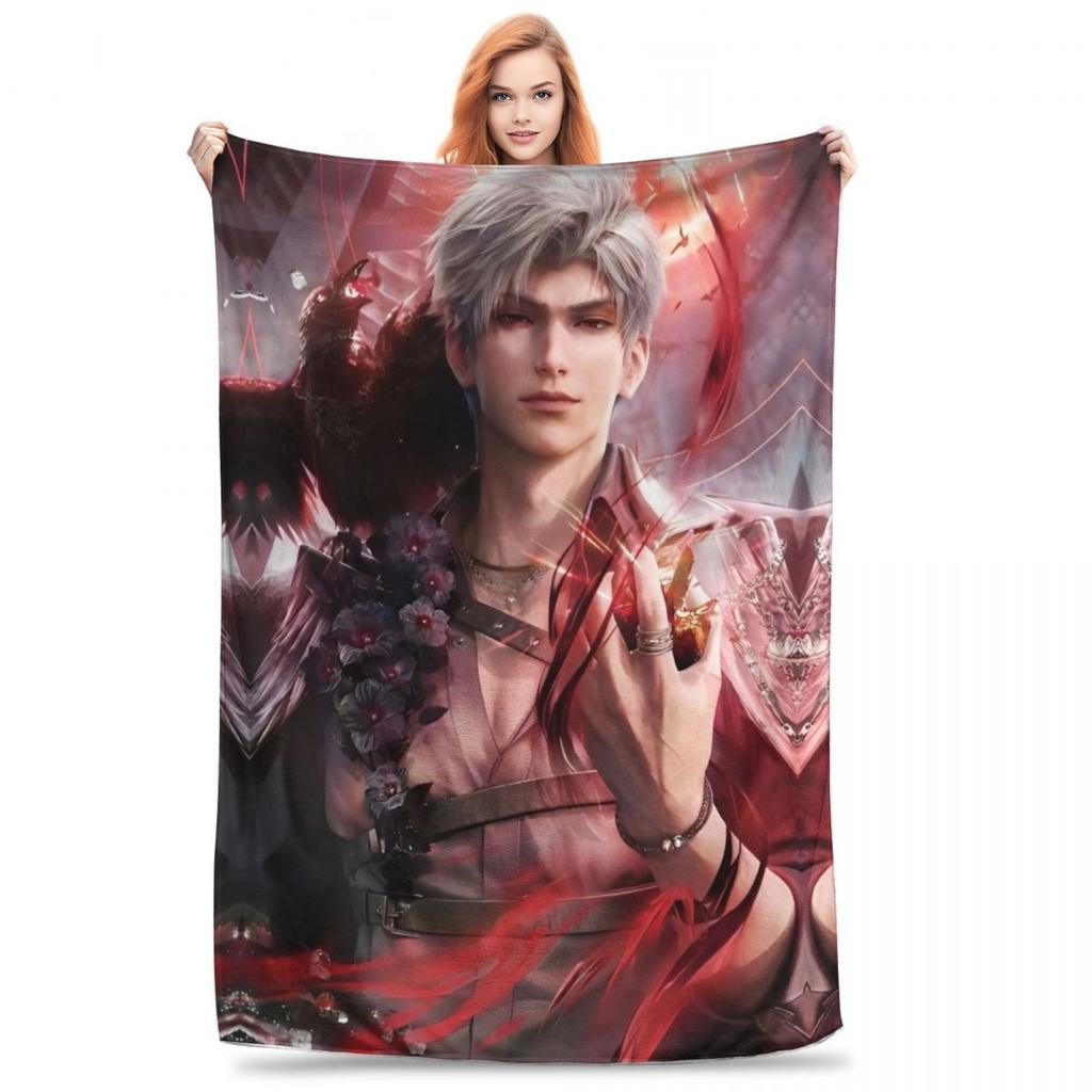 Sylus Love And Deepspace Art Blanket Cover Flannel Lightweight Throw Blankets for Car Sofa Couch Bedroom Quilt