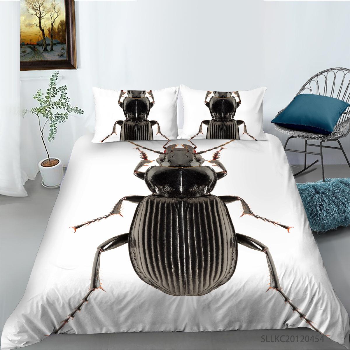 

Пододеяльник Наволочка Набор из двух или трех предметов Полиэстер Цвет Насекомое Цифровая печать EU single 135*200