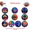 Dreamy Starry Sky Tree of Life Crystal Glass Refrigerator Magnet