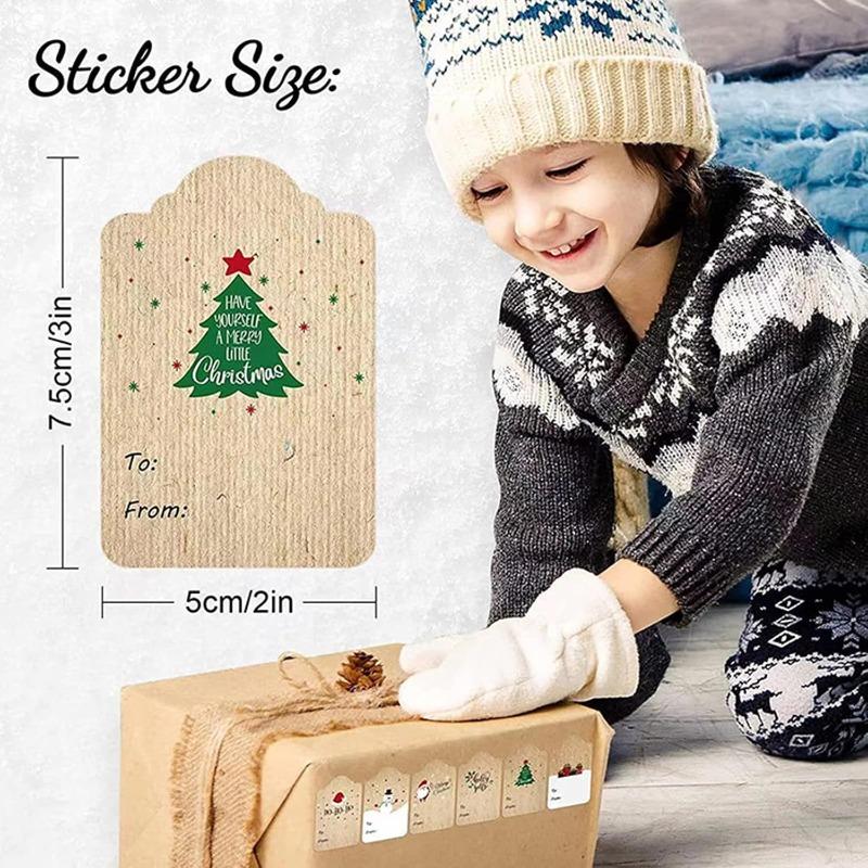 Festival de Adesivos de Natal Selagem Etiqueta de Envelope de Natal Decorações Selo Ornamento Prático Etiquetas de Presente