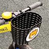 Multicolors Children Kids Basket Cartoon Patten Student Front Basket  Bike Accessories