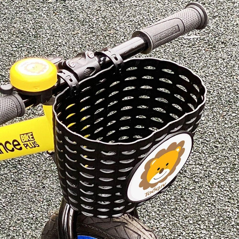 Multicolors Children Kids Basket Cartoon Patten Student Front Basket  Bike Accessories