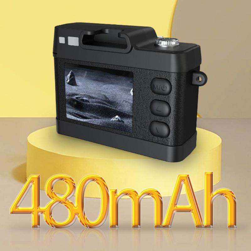 Compactly Vintage Style Camera 1080P Video Recorder Pocket Size With Builts In LED Flash Perfect For Students Traveler