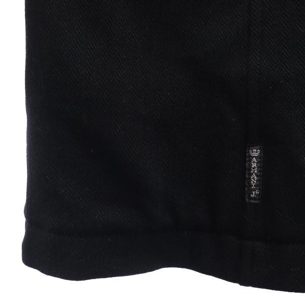 ARMANI JEANS Made in Italy Wool Blend Chester coat USA8 black Women Used