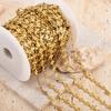 0.5meter 1meter Stainless Steel Flower Chain Roll DIY Jewelry Making Accessories Bulk Chain for Crafts for DIY Necklace Bracelet