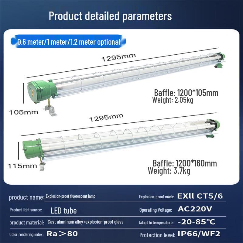 Shenfang LED T8 Explosion-Proof Tri-Proof Light
