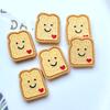 10 Stück Neues Harz Niedlich Mini Brot Flache Rückseite Cabochon Scrapbook Kawaii DIY Verzierungen Zubehör