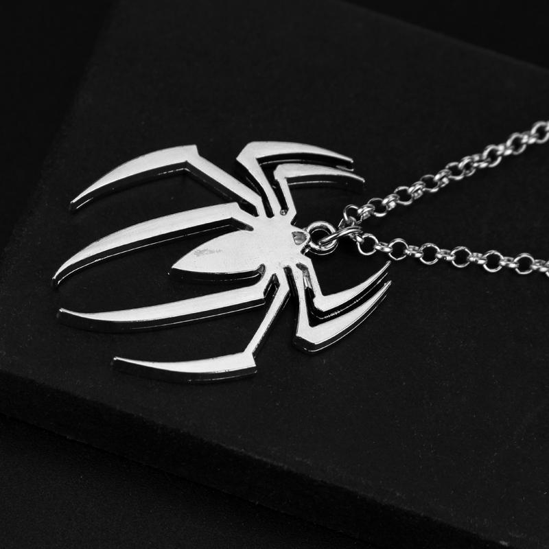 Spindelpunkhängen Kedja Herrhalsband Silverfärgad Halskedja Gotiskt par Streetwear presenter