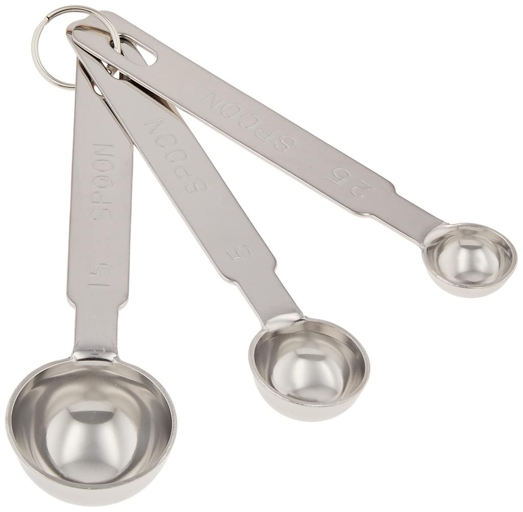 Kanda kan Measuring Stainless Set of Made in 052057 (Kanda) Spoons, Steel, 3, Japan,