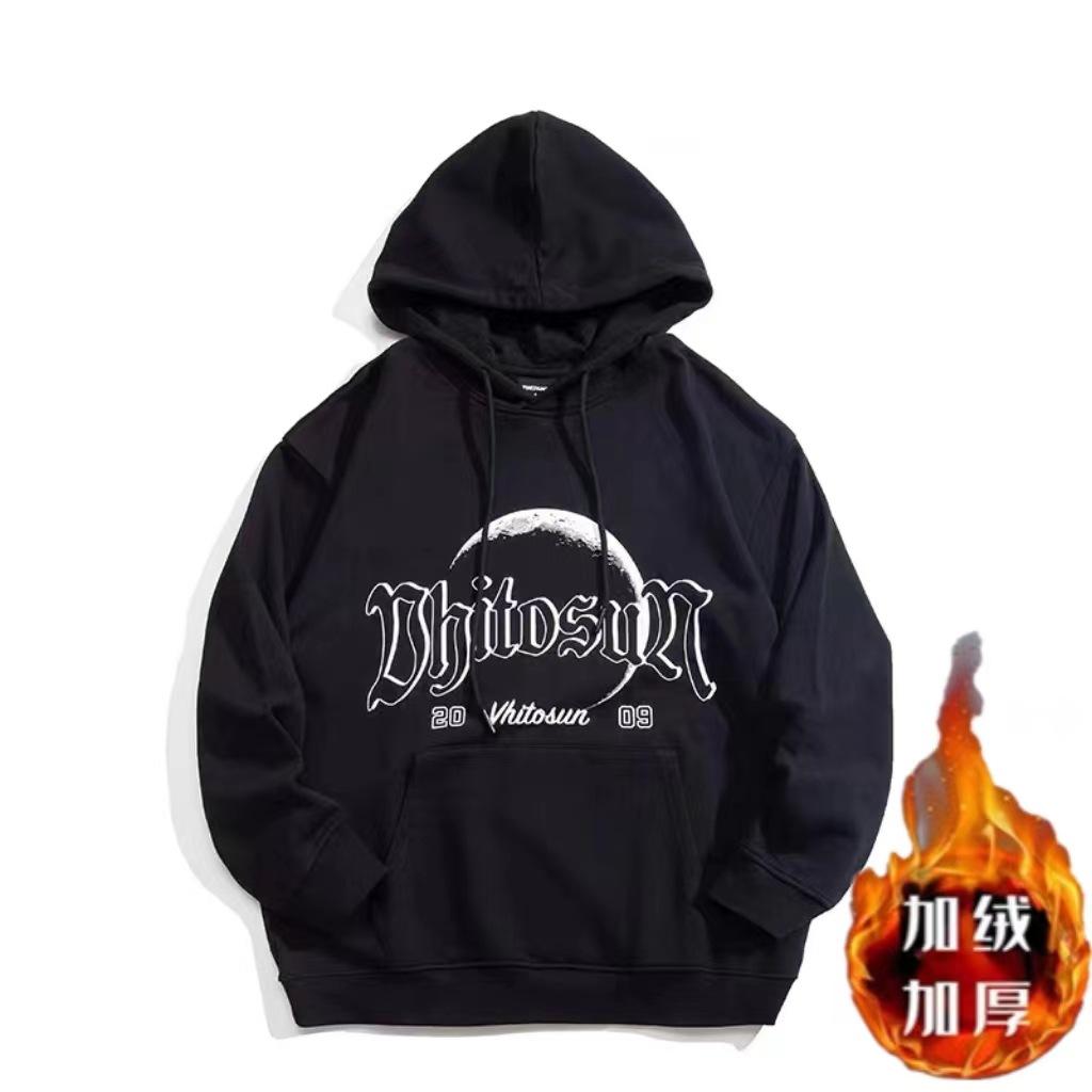 Soft and high quality fabrics wrinkle resistant men's street sports casual breathable loose fashion trend comfortable tops