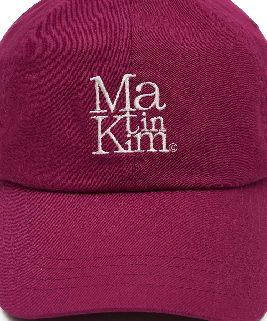 Mattengkim Matin Block Logo Ball Cap In Violet