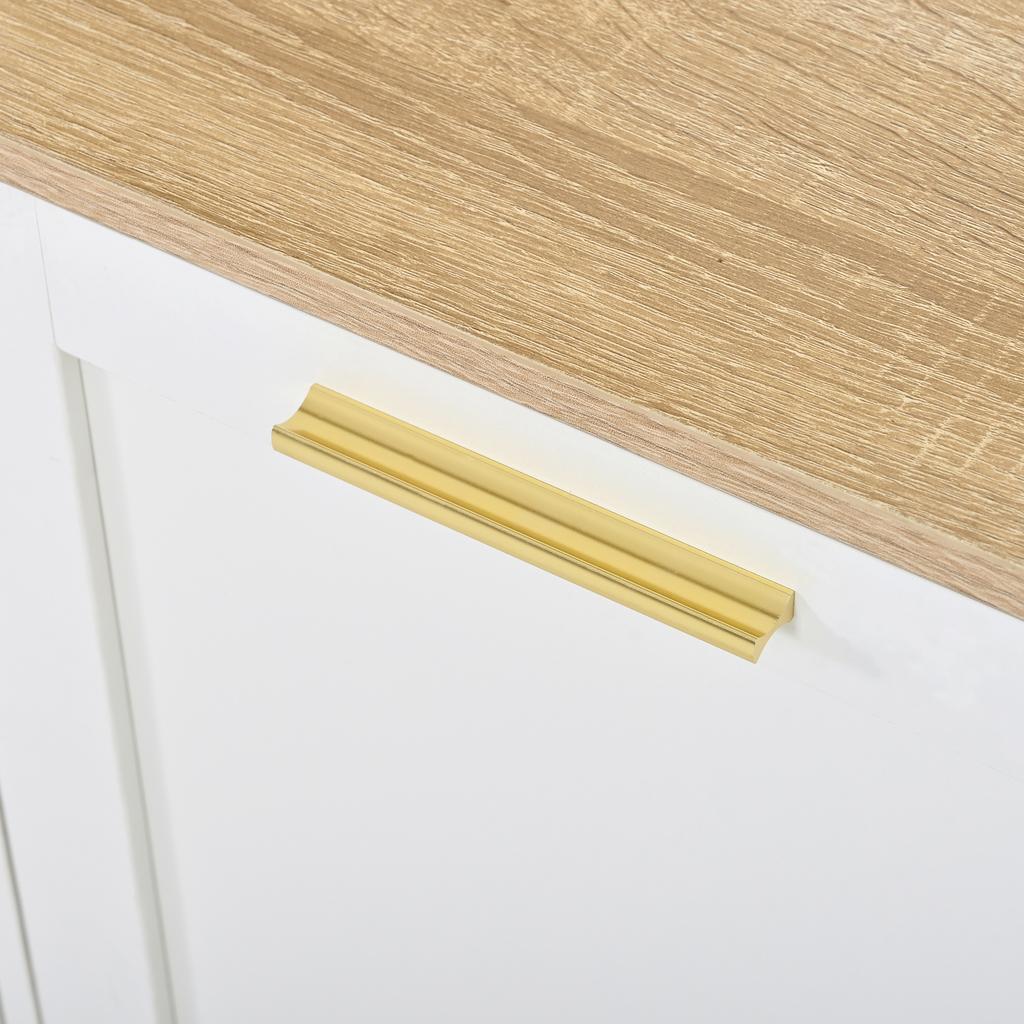 Hallway Cabinet Wardrobe Cabinet Shoe Cabinet Coat Hook Metal Hooks Metal Handle Flip-Down Shoe Compartment Bench APP LED Light Hallway