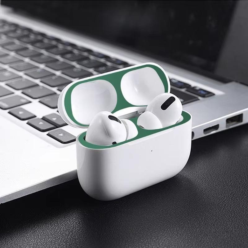 For Airpods Pro 2 Metal Dust-proof Sticker Ultra-Thin Film for Apple AirPods Pro 2 Dust Guard Headphone Charging Box Accessories