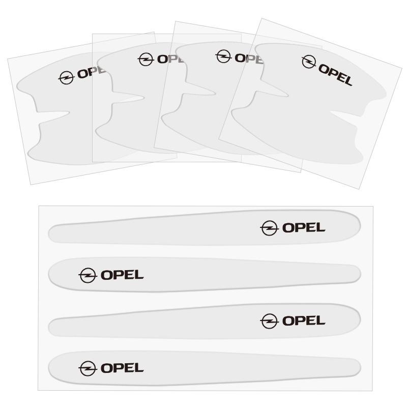 

8Pcs TPU Car Door Handle Film Anti Scratch Stickers Decal For Opel Astra Grandland Corsa Mokka Frontera Insignia Zafira Vivaro прозорий