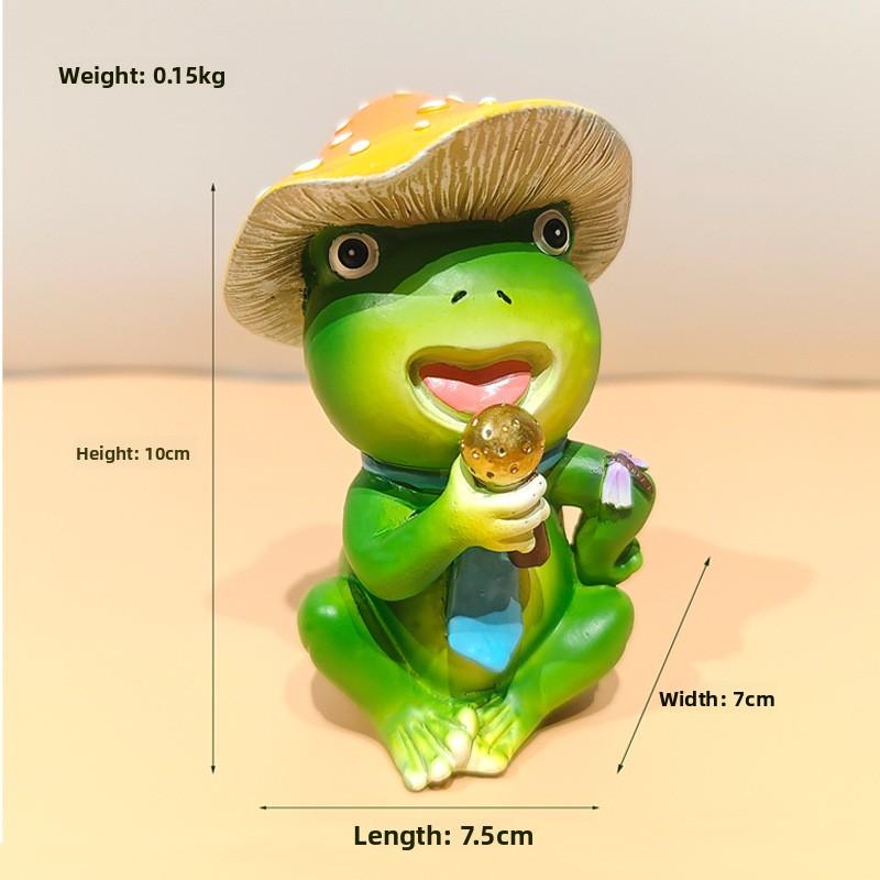 Creative Micro Landscape Courtyard Garden Cute Animal Home Office Desk Decoration Frog Ornament