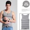 Men's Sports and Leisure Vest Solid Color Cotton Bottoming Elastic Fitness Tight Sports Hurdle Running Sweat-absorbing