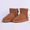 Fashion Men Snow Boots 100% Genuine Leather Waterproof Men Shoes Comfortable Non Slip Ankle Boots for Men Plus Size Warm Boots