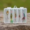Rotating Sequin Fishing Bait 5pcs/box Cardboard Loaded Metal Outdoor Sea Fishing Gear Fishing Bait
