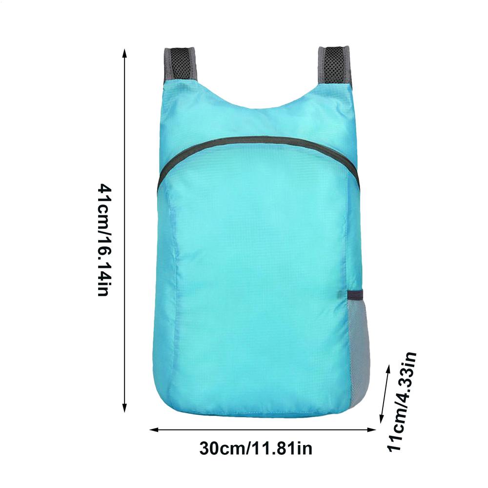

Small Foldable Gym Bag Lightweight Waterproof Portable Multifunctional Sports Backpack for Outdoor Camping Hiking Travel синий