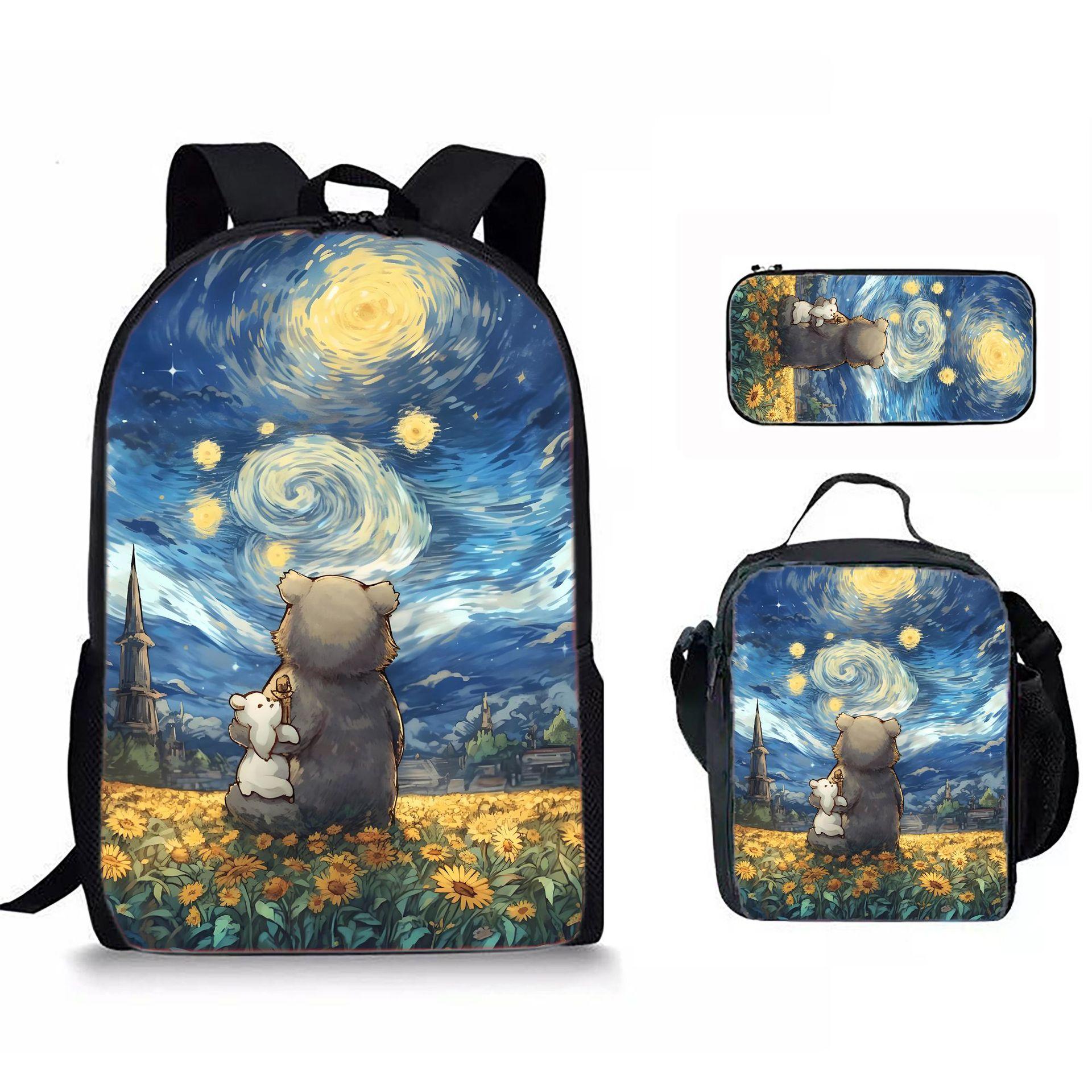 Starry Sky Oil Painting animal 3D