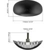 QWORK 2 Pack Universal 2.15" Tyre Rim Lock Compatible With 50Cc-250Cc Dirt Pit Monkey Bike Motorcycles - High Strength Nylon And Metal Construction