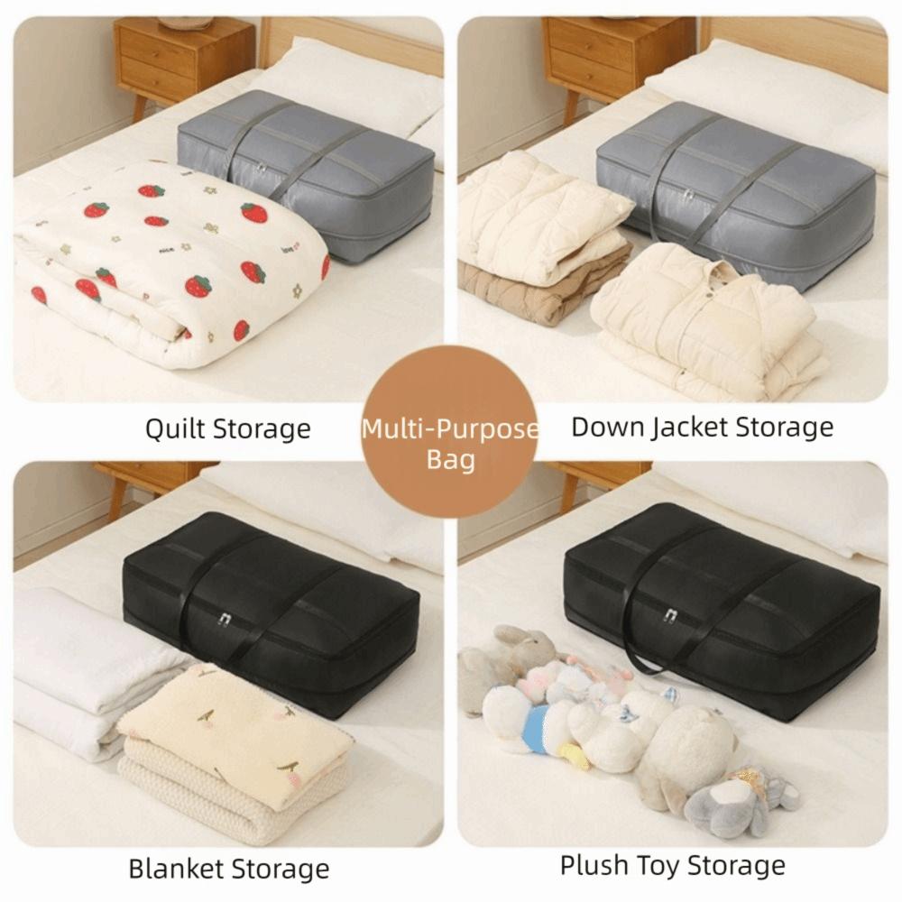 Large Capacity Expandable Storage Bag Save Space with Zipper Compression Storage Bags Folding Clothing Quilt Storage Bag