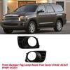 WO-Car Front Bumper Fog Lamp Bezel Trim Cover Component 81482-0C021 81481-0C021 For Toyota Sequoia 2008-2016 Fog Light Frame 1Pa