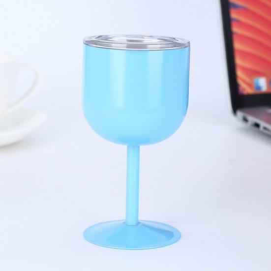 4 Oz Goblet Stainless Steel Compact Thermal Goblet with Straw And Lid Multi-purpose