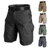 Pantaloncini da uomo urbani, resistenti all'usura, cargo, ad asciugatura rapida, multitasche, taglie forti, pantaloni da trekking