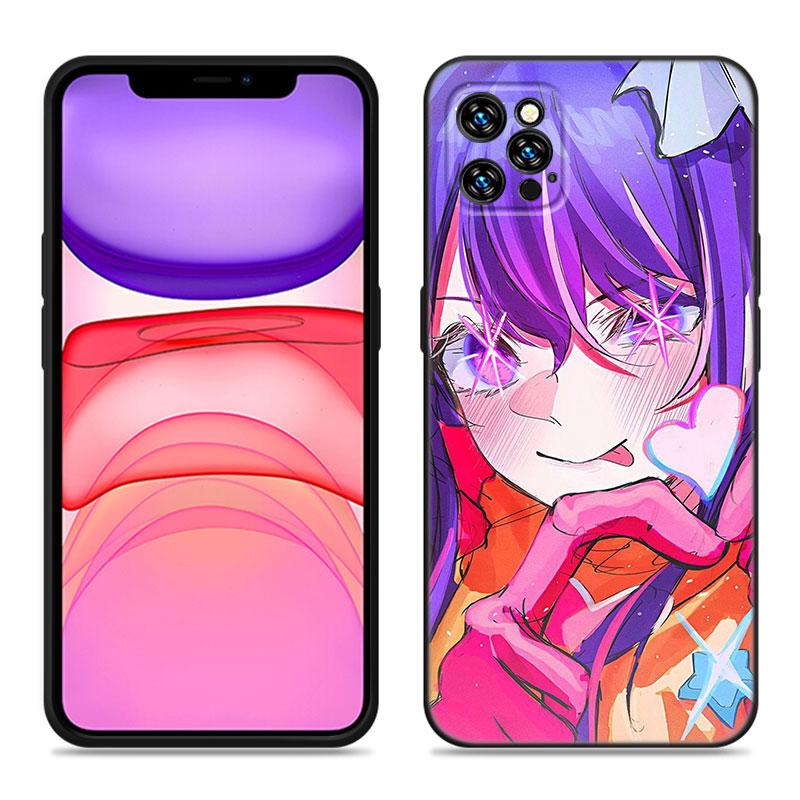 

Чехол для телефона Anime AI Oshi для Apple iPhone 12 13 Mini 11 14 15 Pro Max 7 8 Plus X XR XS SE 2020 2022 черный силиконовый чехол iPhone 14 Pro Max