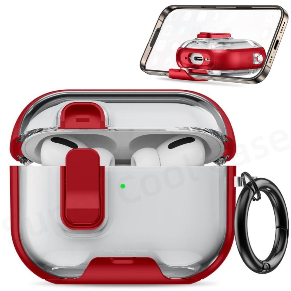 For AirPods Pro 3 Case 2025 with Phone Stand&Cleaner Kit Protective Cover for AirPods Pro 3 with Keychain for Airpods Pro 3 Case