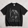 Koszula Boli Mnie Brzuch, Bluza z Kapturem z Graficznym Rycerzem, Średniowieczny Mroczny Fantasy Mem, Zabawny Prezent na Ból Brzucha, Gotycki Top Wojownika