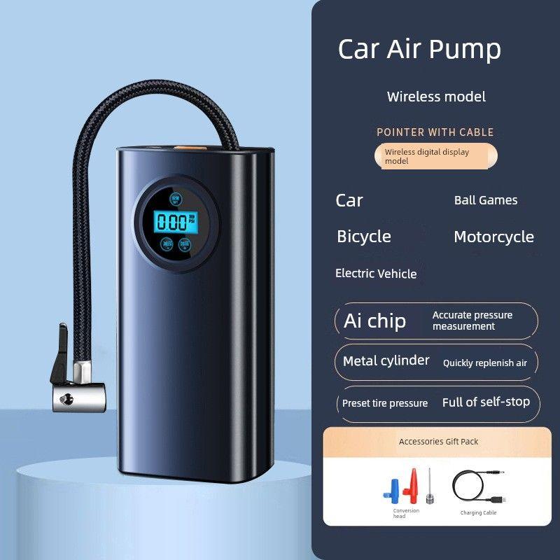 Car Air Pump Portable Electric Tire Inflator for Small Cars Multifunctional 12V Vehicle Air Pump