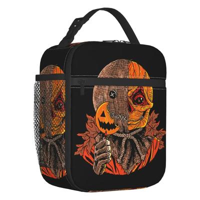 Halloween Spooky Movie Treat Sam Zucca Borsa Termica per Pranzo per Picnic all'Aperto Riutilizzabile Cooler Scatola Termica per Pranzo Donna