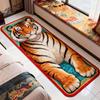 Non-slip Bedroom Carpet 2D Flat Tiger Bedside Rug Creativity Doormat  Home Decor