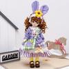 Cute Fashion 1/6 Bjd Doll Outfit With Hat Pretty 30Cm Doll Clothes Casual Set Casual Doll Dress Set Girls Toy Gifts