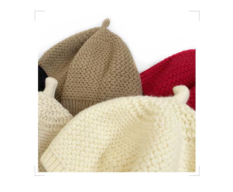 Cat Brother Autumn Winter Children's Cute Braids Beret - Sweet, Stylish Knit Wool Hat for Girls