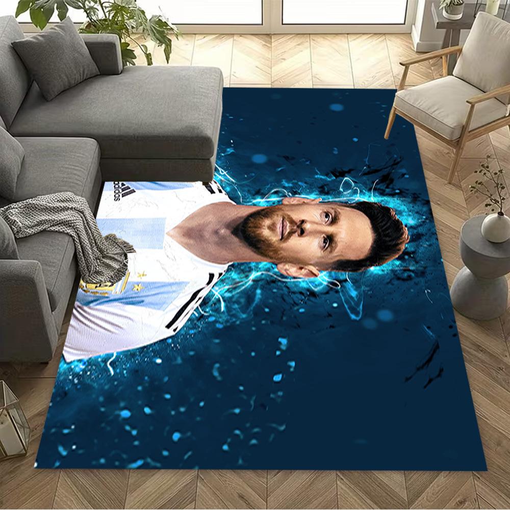 Electric Soccer Legend Carpet Suitable for Playrooms Kitchen Hallway Study room Antislip Carpet Decorate Offices Gift for Festivals