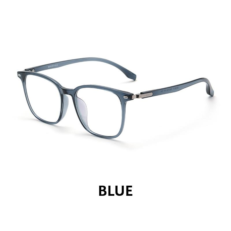 

Korean Women s Luxury Square Round Face Vegan Eyeglasses Large Glsses Frame Thin Ultra-Light TR Fashionable Spectacles синий