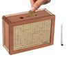 Reusable Coin Tray Storage Case Wooden Money Storage Bank Crafts Money Saving Box  Children Gifts