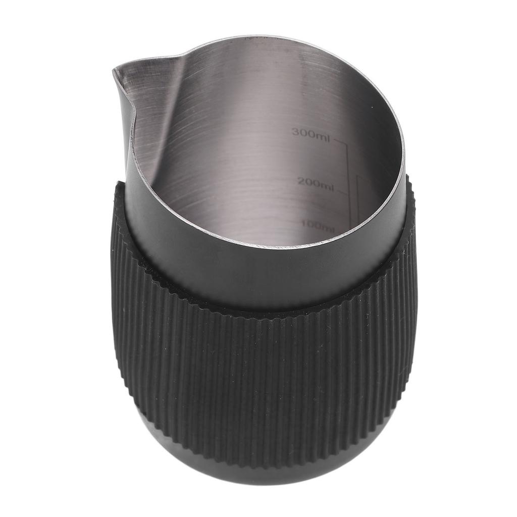 Stainless steel milk foam jug coffee jug 420 ml with double wall vacuum insulation for cappuccino hot chocolate