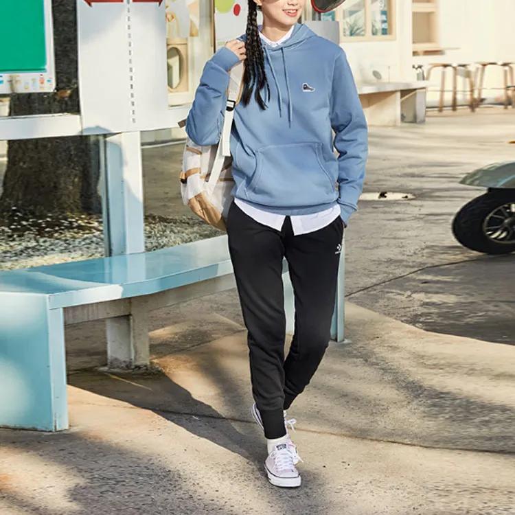 Converse Sweatshirts Unisex Vintage Blue Hooded Moderate Regular (Unisex) Sweatshirts 10022198 A12