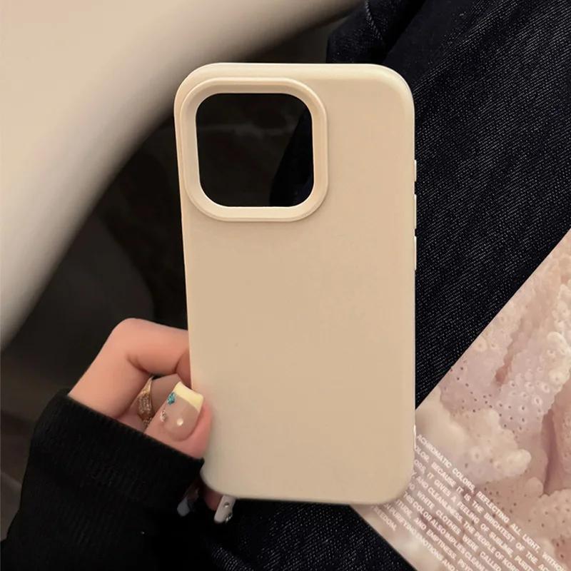 Dopamine-Inspired Silicone Solid Color Simple Fashion Phone Case for iPhone 17 Pro 16 Plus 16 Pro Max 15 14 13 12 11 Back Cover
