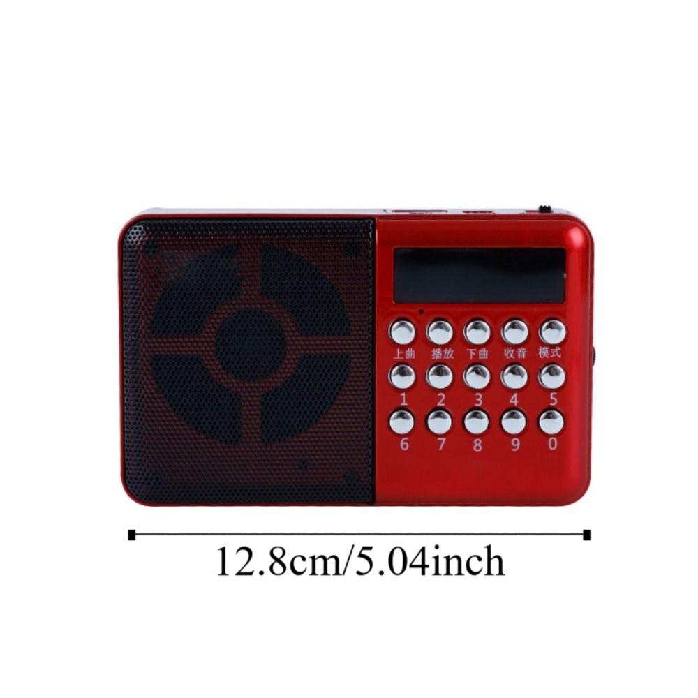 MicroSD Card Slot Music Player Rechargeable FM Radio Multifunctional MP3 Radio  Home Entertainment