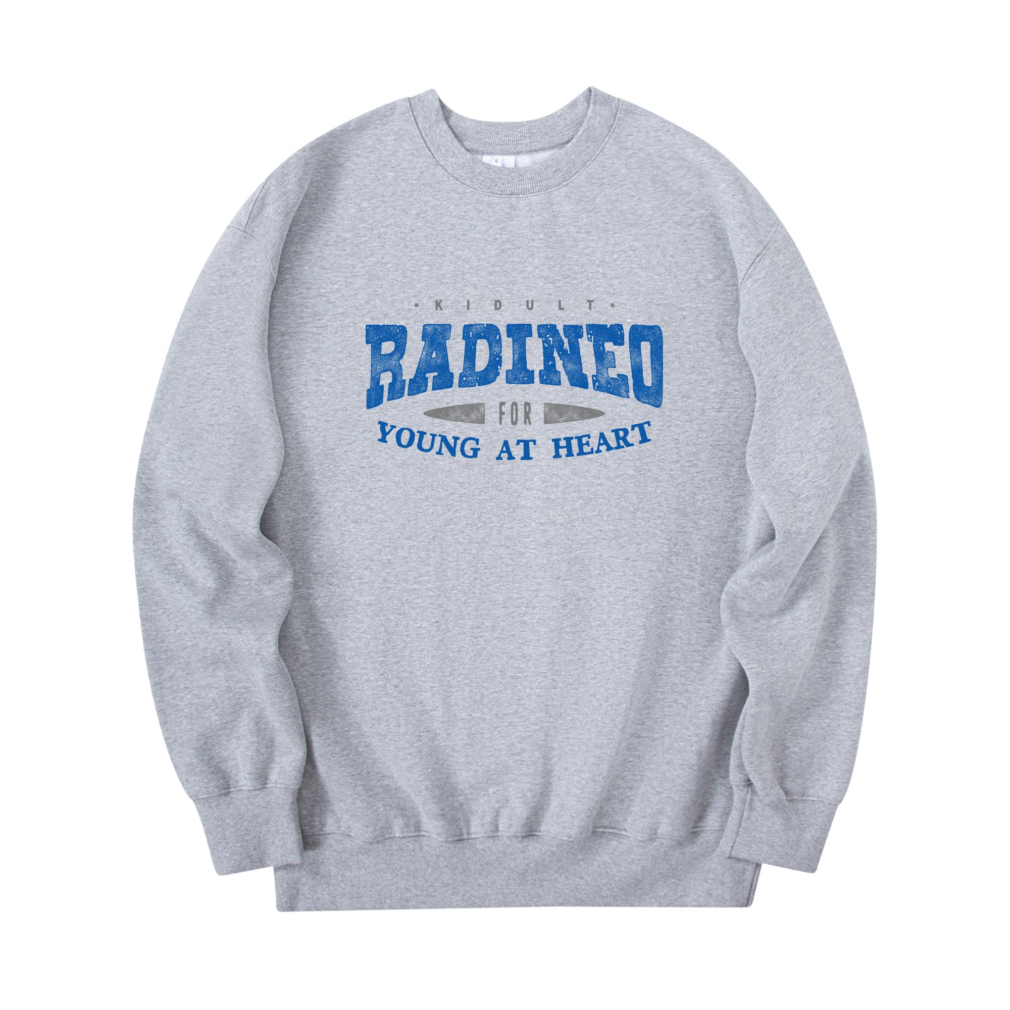 Свитшот Radineo с винтажным логотипом Серый L