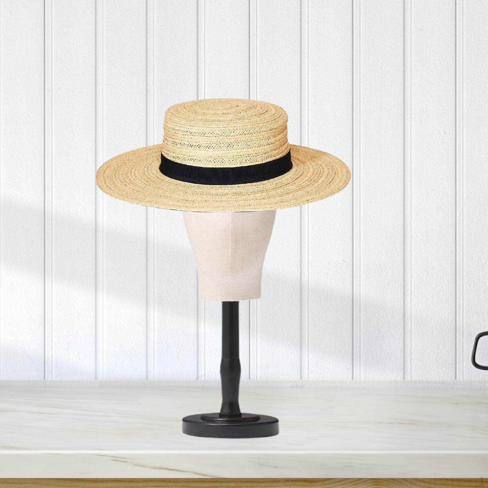 

Манекен голова модель парик ткань многоцелевой с основанием держатель шляпа для повязки на голову Black Medium