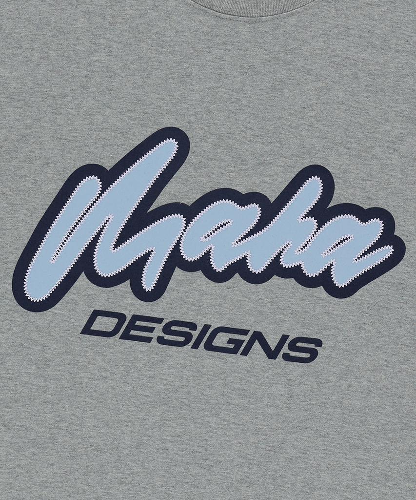 MAHAGRID Maha Spellout Tee Gray(Mg2Fmmt531A)
